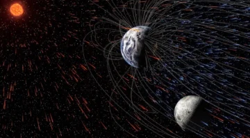 كيف يسرّب كوكب الأرض غلافه الجوي نحو سطح القمر وما السبب؟